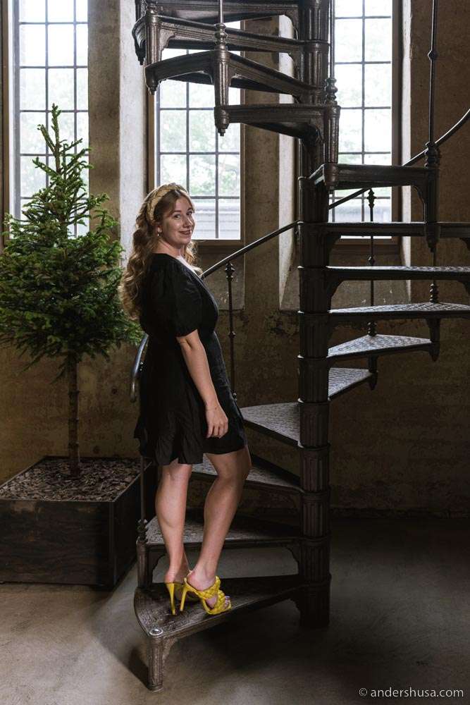 To enter Max Cekot Kitchen you have to clim these spiral staircases.