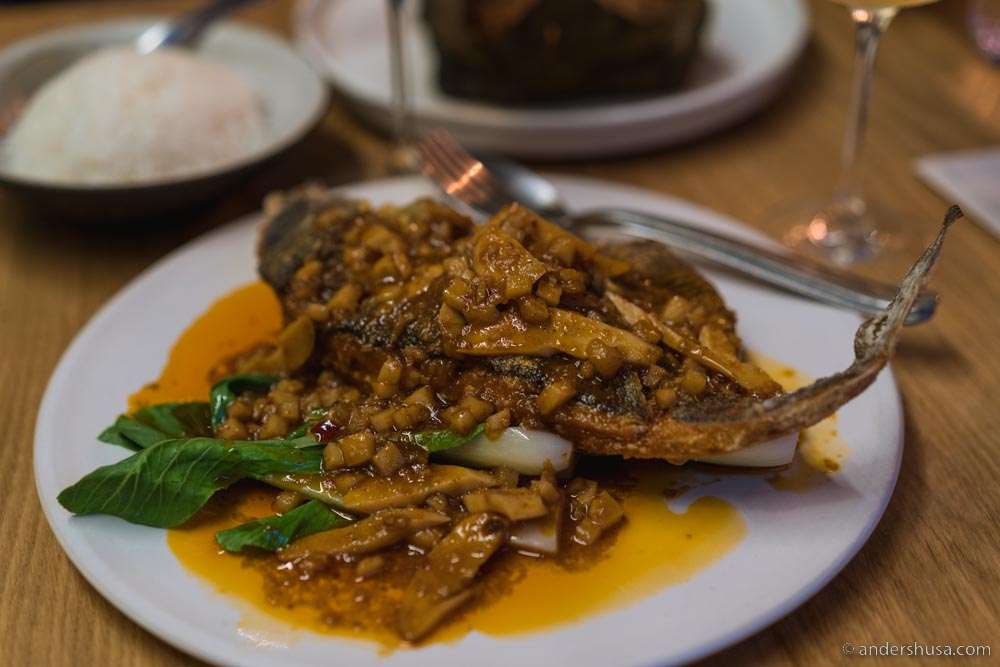 A whole fish might be on Goldfinch's menu.