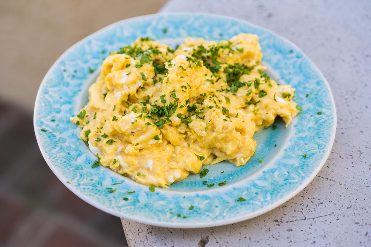 The Secret to Making Fluffy Scrambled Eggs