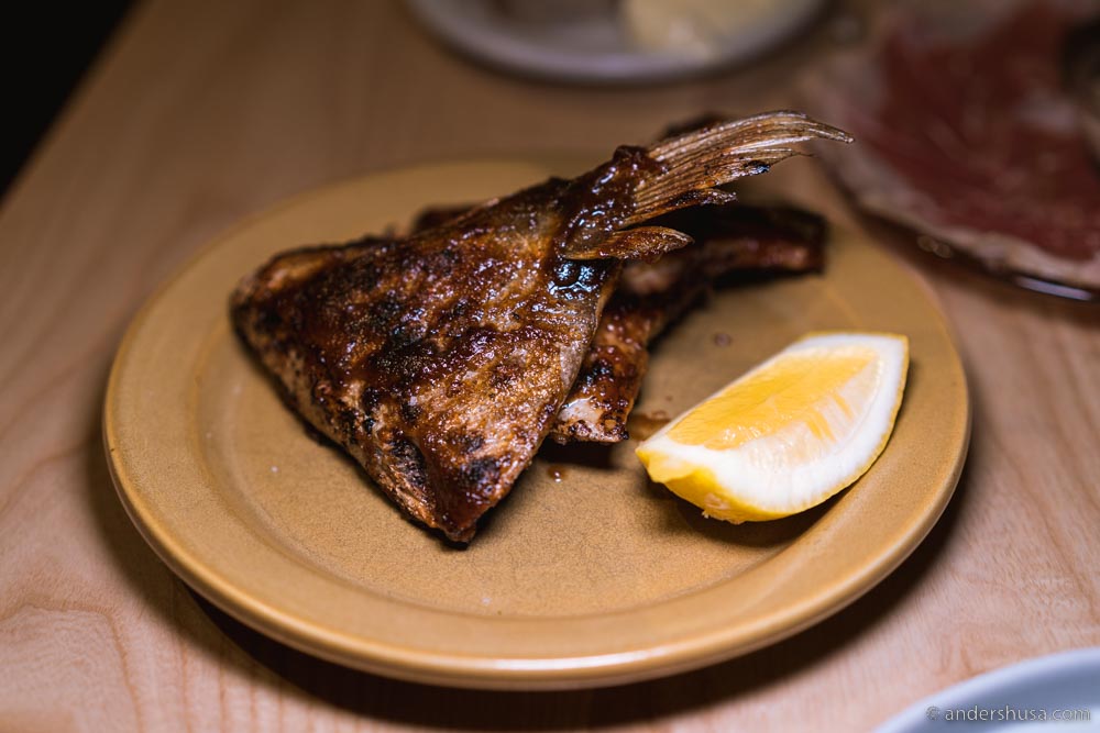 We ate quite a few fish collars this year, most memorably at Claud in NYC.
